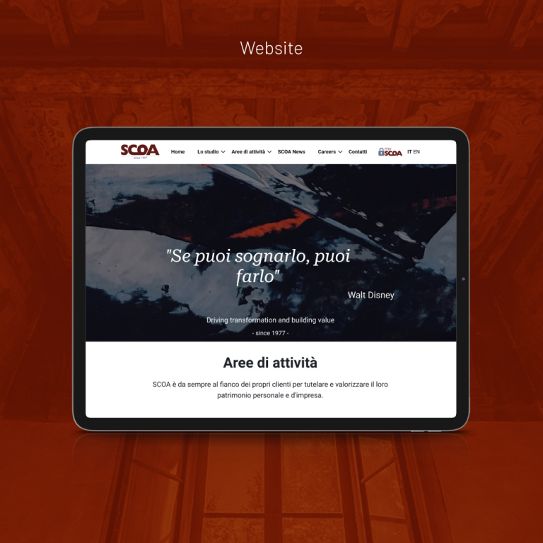 Nuovo sito web per SCOA